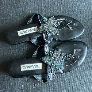 Sequin sandals